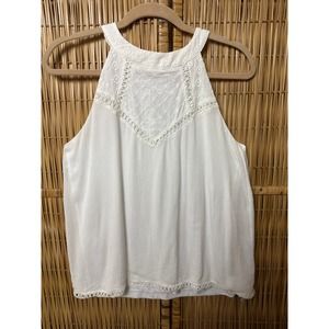 Crescent Top Womens‎ Medium Eyelet Sleeveless Lined